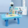 Kids Painting Board Toys Children LED Projector Art Painting Table Desk Arts Toy  Educational Learning Paint Tool Toy For Girl i-Bugiganga