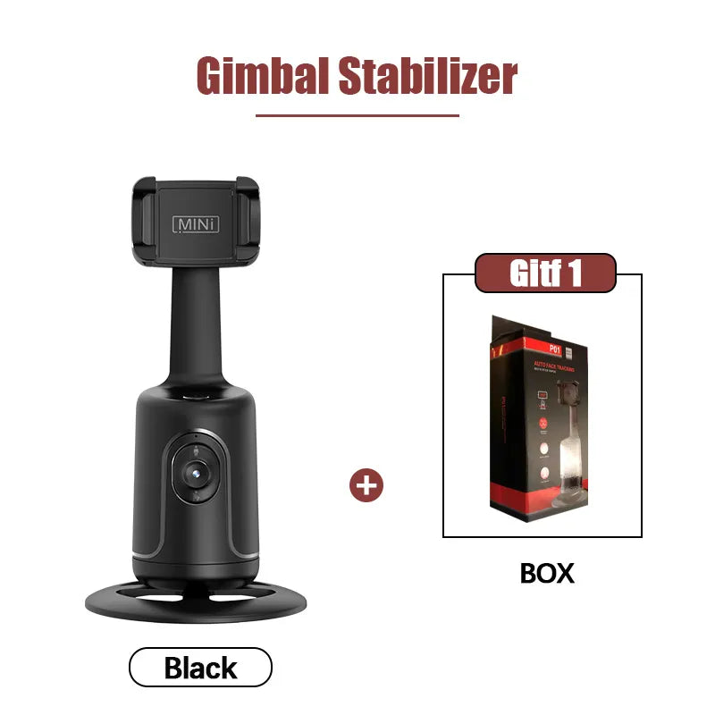 FANGTUOSI 2022 New 360 Rotation follow-up Gimbal Stabilizer Monopod Desktop tracking gimbal For Tiktok live photography i-Bugiganga