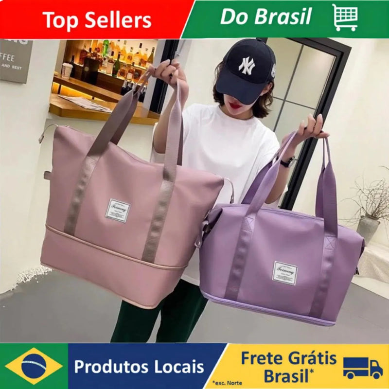 Bolsa de viagem à prova d'água com grande capacidade enviar cor aleatória i-Bugiganga