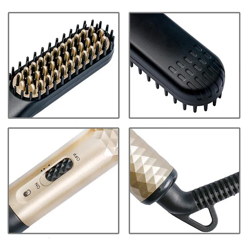 "Brush Shaver" - Alisador de Barba / Cabelo Masculino Profissional