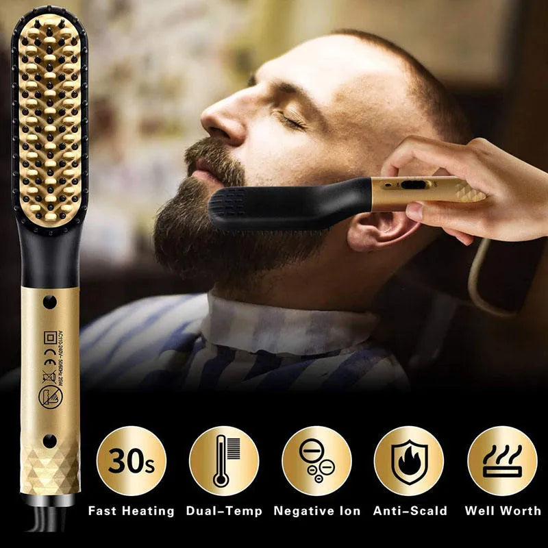 "Brush Shaver" - Alisador de Barba / Cabelo Masculino Profissional