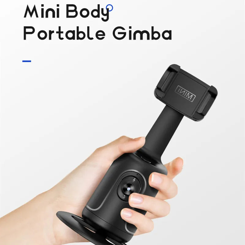 FANGTUOSI 2022 New 360 Rotation follow-up Gimbal Stabilizer Monopod Desktop tracking gimbal For Tiktok live photography i-Bugiganga