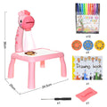 Kids Painting Board Toys Children LED Projector Art Painting Table Desk Arts Toy  Educational Learning Paint Tool Toy For Girl i-Bugiganga