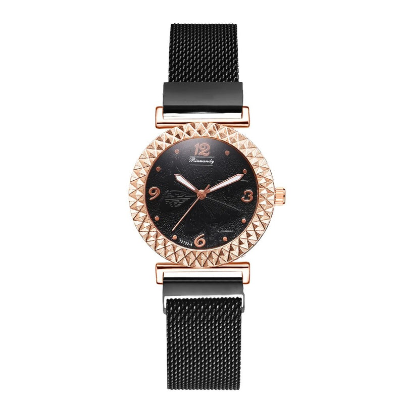 5PCS Women Watch Set Luxury Brand Rose Gold Dress Quartz Watch Bracelet Ladies Sports Wrist Watch Clock Gift Relogio Feminino i-Bugiganga