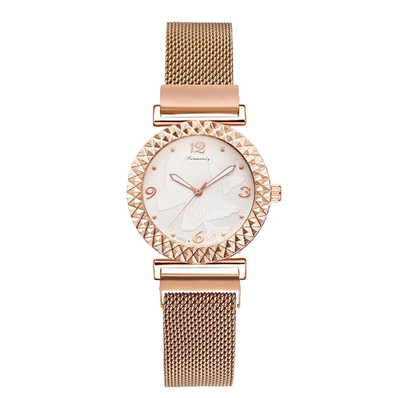 5PCS Women Watch Set Luxury Brand Rose Gold Dress Quartz Watch Bracelet Ladies Sports Wrist Watch Clock Gift Relogio Feminino i-Bugiganga